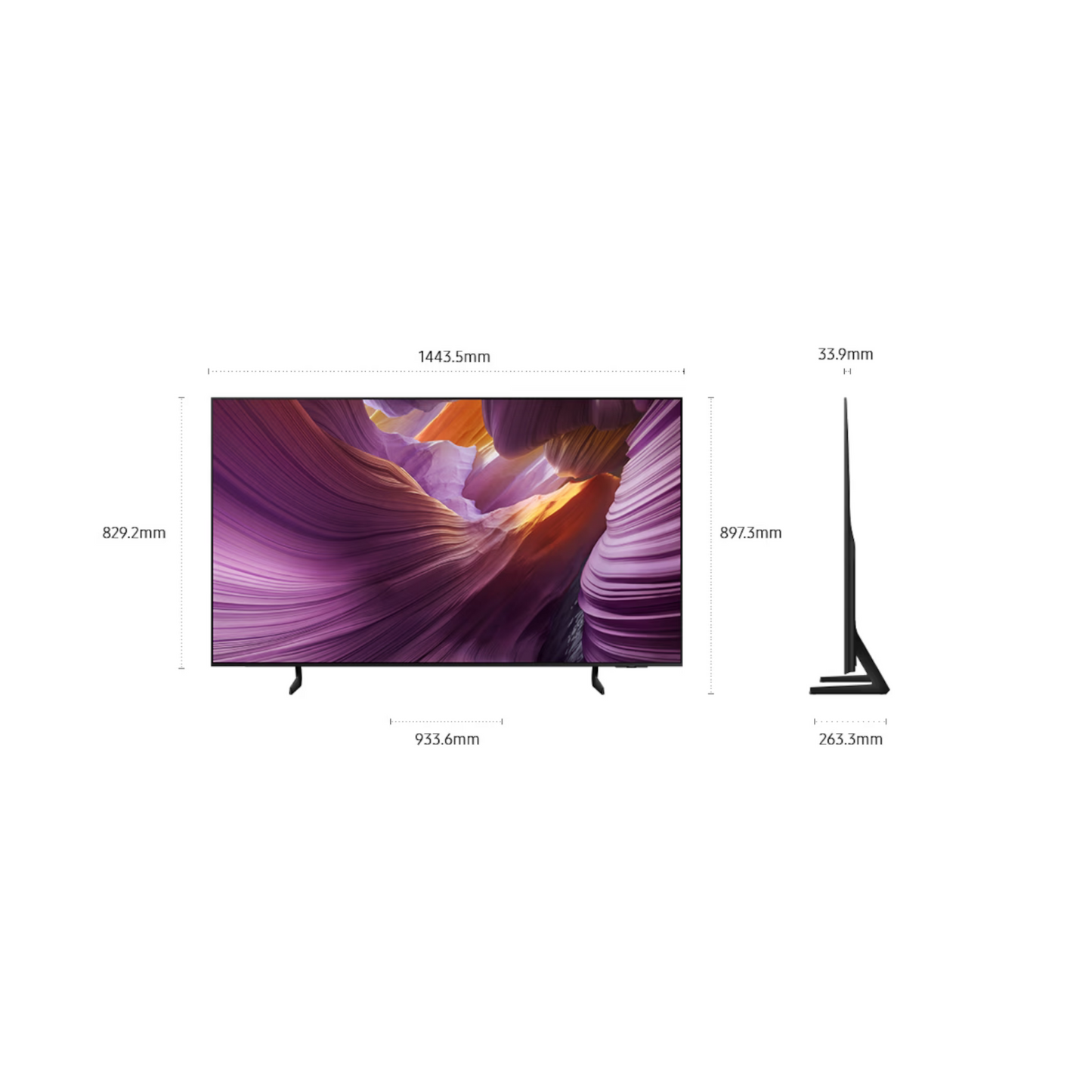 Open box - Samsung 65" S85F Series 4K UHD HDR OLED Tizen Smart TV (QN65S85FAFXZC) - 2025 Samsung