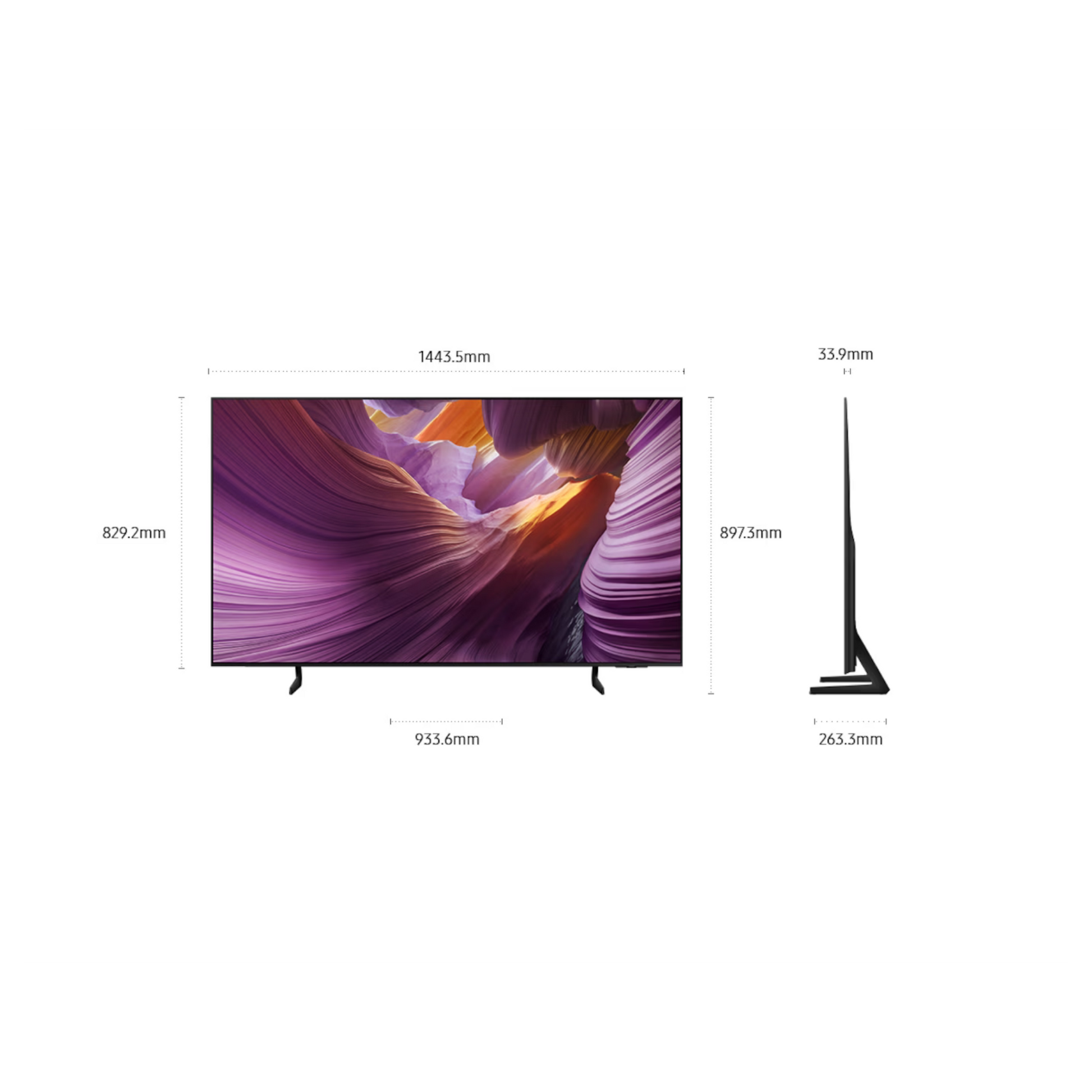 Open box - Samsung 65" S85F Series 4K UHD HDR OLED Tizen Smart TV (QN65S85FAFXZC) - 2025 Samsung