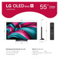 Open Box - LG 55" Class 4K UHD OLED Web OS Smart TV with Dolby Vision C5 Series (OLED55C5PUA) 2025 LG
