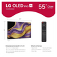 Open Box - LG 55" G5 Series OLED evo 4K UHD Smart TV with α11 AI Processor, 165Hz VRR and Built-in Wall Mount (OLED55G5WUA) - 2025 LG