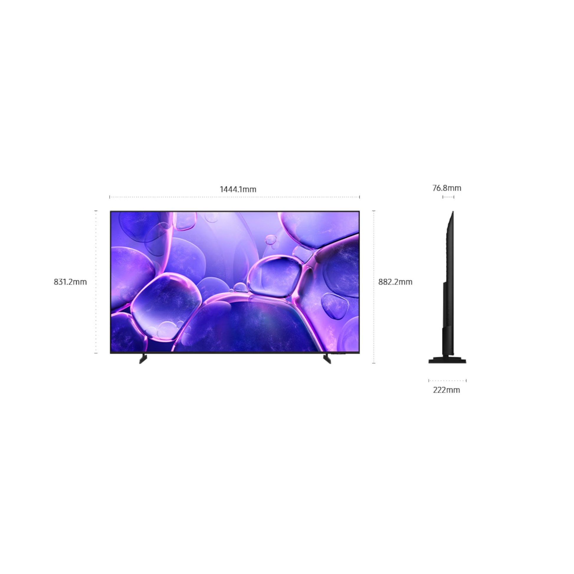 Open Box - Samsung 65" U8000F Series 4K UHD HDR LED Tizen Smart TV (UN65U8000FFXZC) - 2025 Samsung