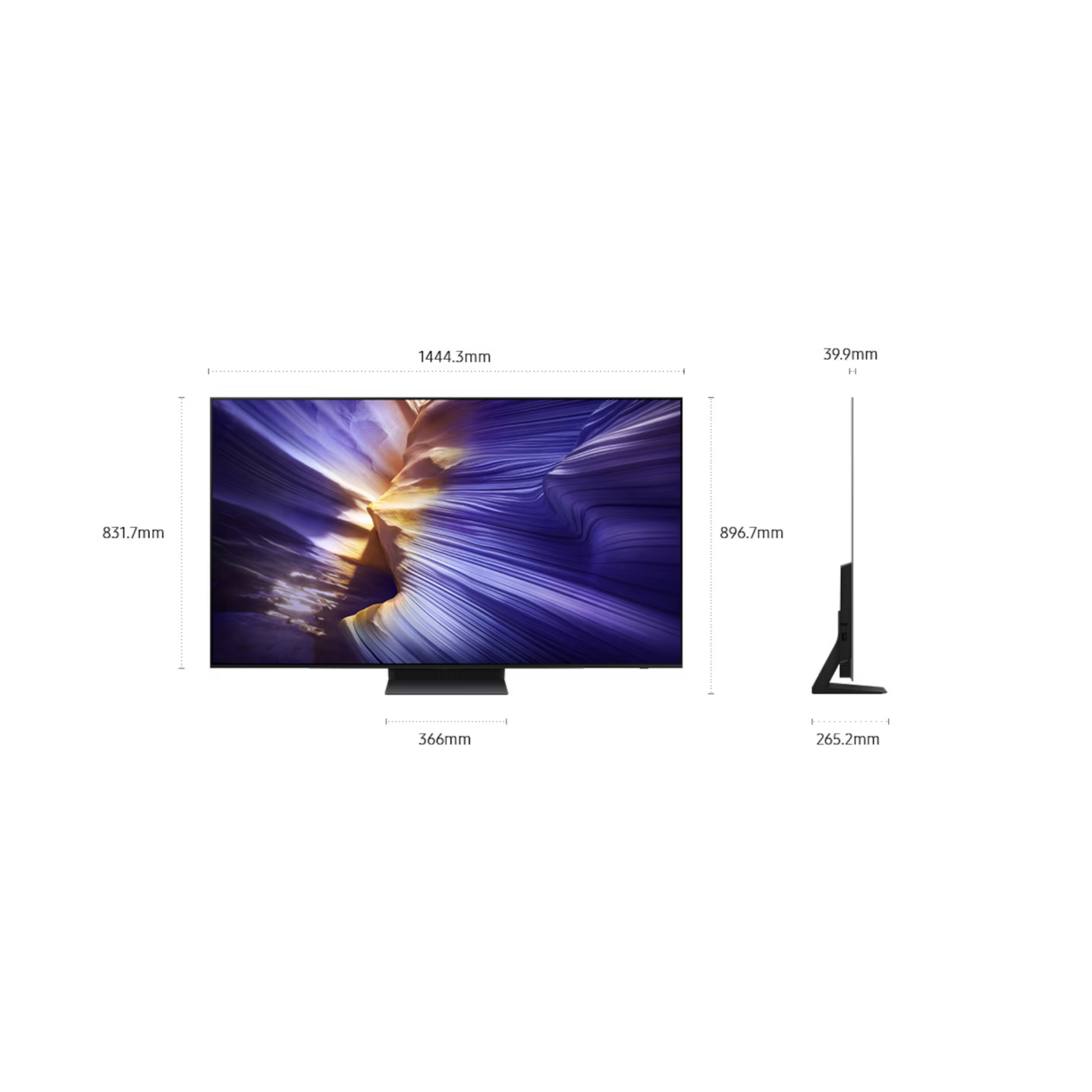 Open Box - Samsung 65" S90F Series 4K UHD HDR OLED Tizen Smart TV (QN65S90FAFXZC) - 2025 Samsung